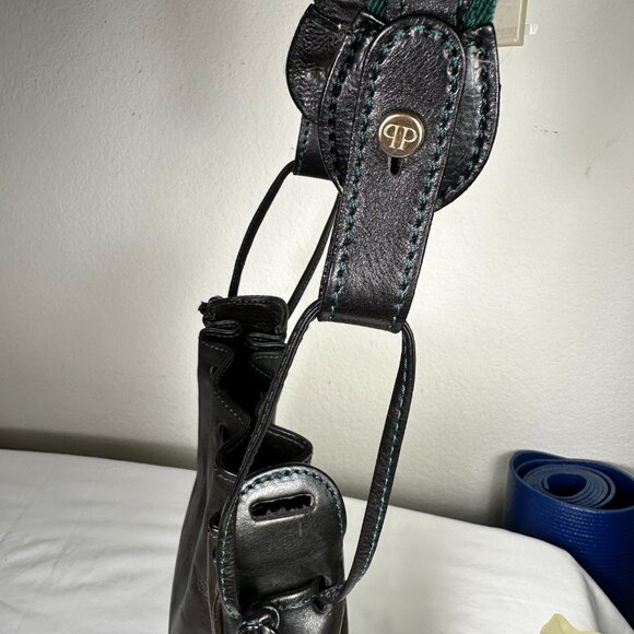 NEW Black Genuine Leather Shoulder Bag - Picture 6 of 8